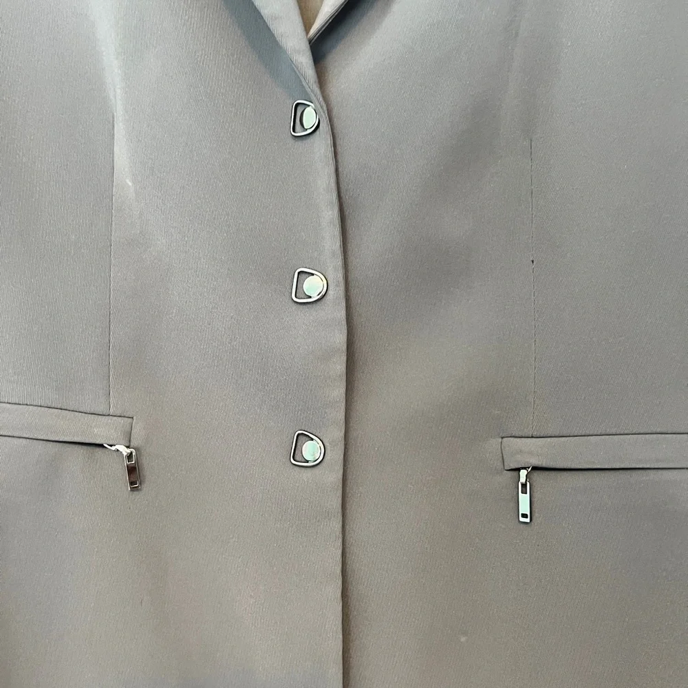 Tahari Charcoal Blazer - Picture 2 of 9